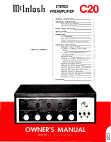 McIntosh C20 - Owners manual-2 